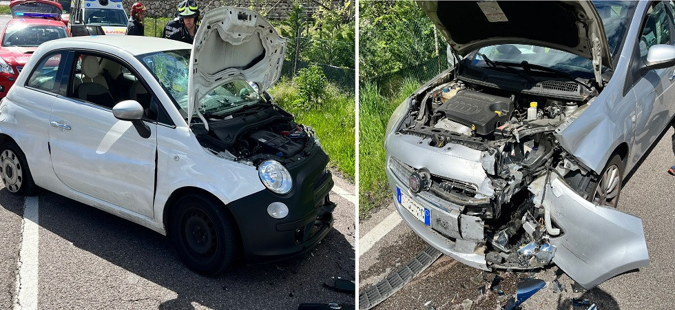 Scontro a Mori fra due auto, tre persone coinvolte